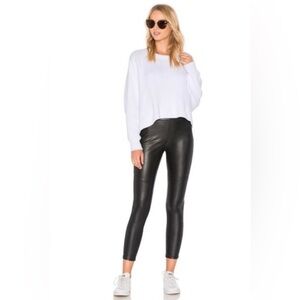 Faux leather Free People leggings